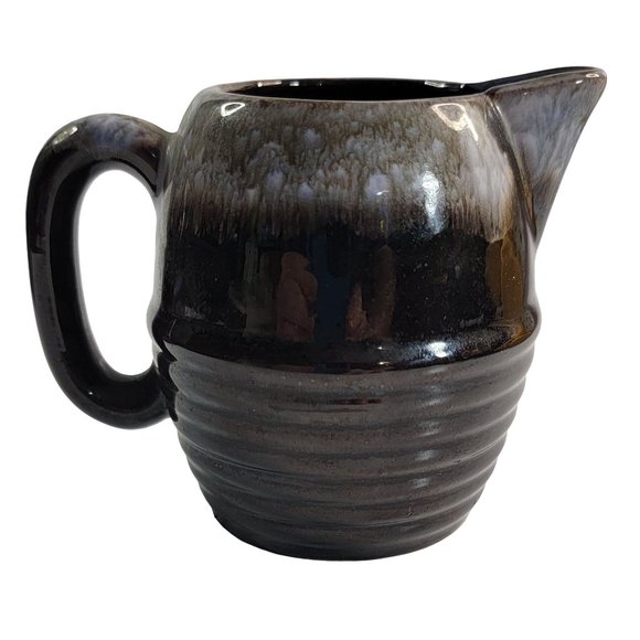 Vintage Small Brown Redware Milk/Syrup Pitcher Made In Japan - Picture 3 of 8